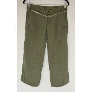 DA-NANG Women’s Vintage Olive Green Cropped Pants Waist 28” 90s